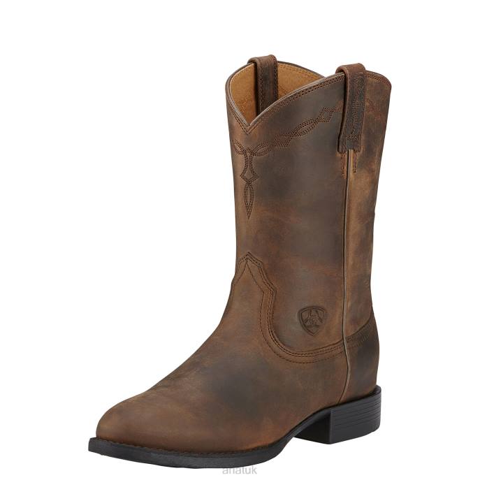 Ariat Heritage Roper Western Boot Women D0X62106 Distressed Brown Footwear