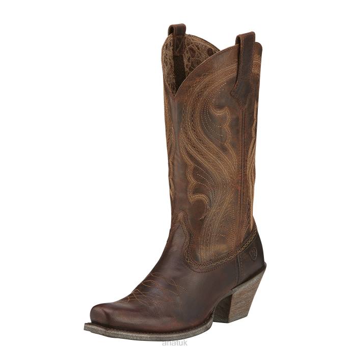 Ariat Lively Western Boot Women D0X62166 Sassy Brown Footwear