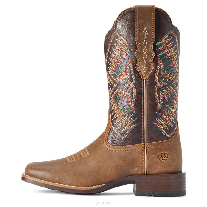 Ariat Odessa StretchFit Western Boot Women D0X62174 Fateful Brown Footwear