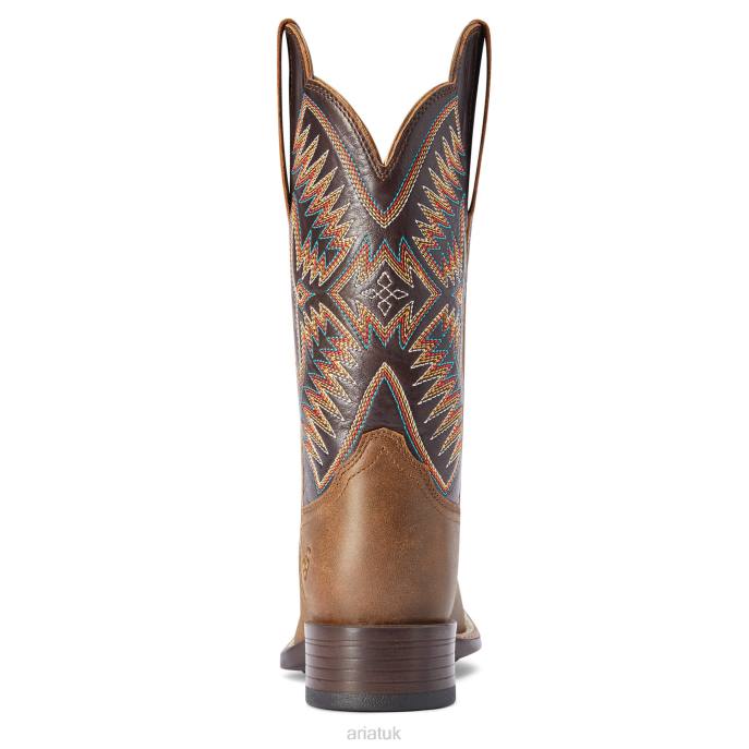 Ariat Odessa StretchFit Western Boot Women D0X62174 Fateful Brown Footwear