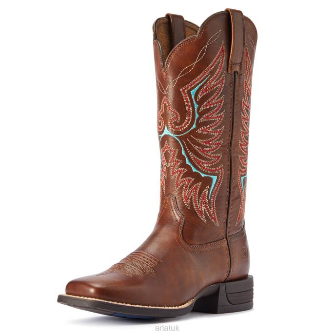 Ariat Rockdale Western Boot Women D0X62134 Naturally Distressed Brown Footwear