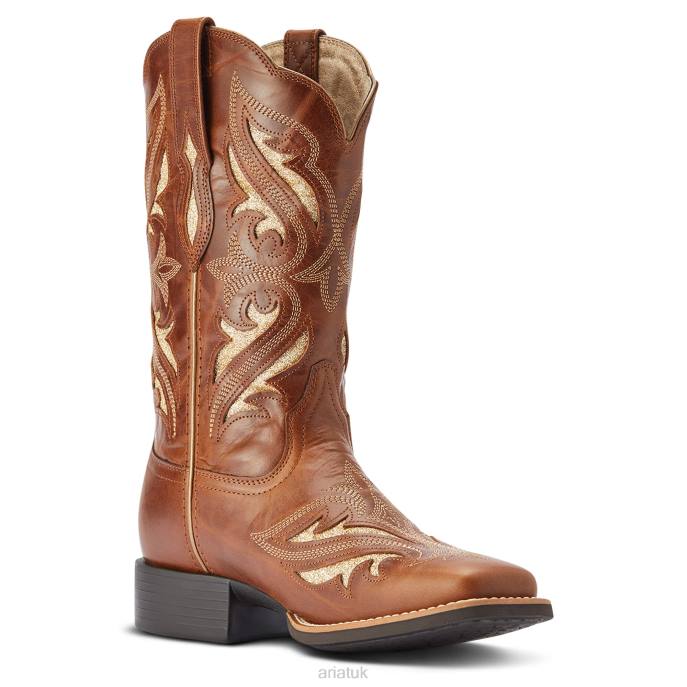 Ariat Round Up Bliss Western Boot Women D0X62120 Midday Tan Footwear