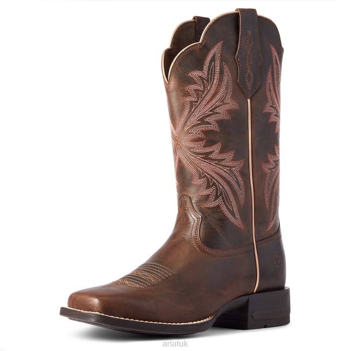 Ariat West Bound Western Boot Women D0X62136 Sassy Brown Footwear