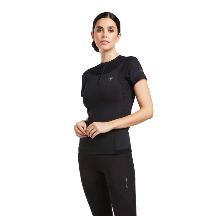 Ariat Ascent Crew Baselayer Women D0X63211 Black Tops