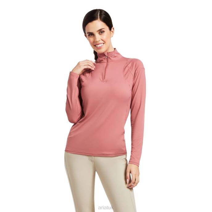 Ariat Auburn 1/4 Zip Baselayer Women D0X63187 Antique Rubia Tops