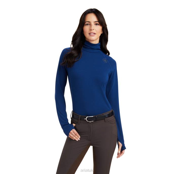 Ariat Venture Baselayer Women D0X63266 Estate Blue Tops
