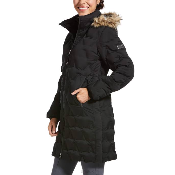 Ariat Barrow Insulated Down Coat Women D0X63691 Black Tops