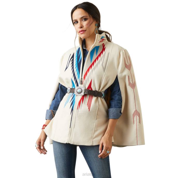 Ariat Cape Chimayo Coat Women D0X63518 Buttercream Tops