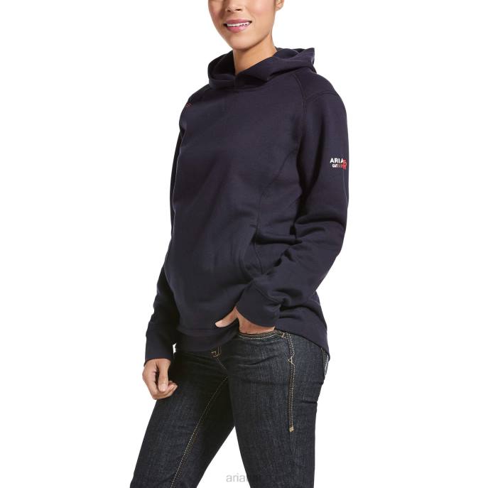 Ariat FR Rev Pullover Hoodie Women D0X63455 Navy Tops