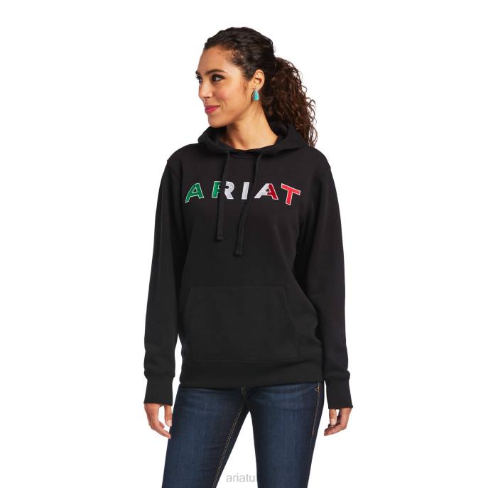 Ariat Mexico Hoodie Women D0X63462 Black Tops