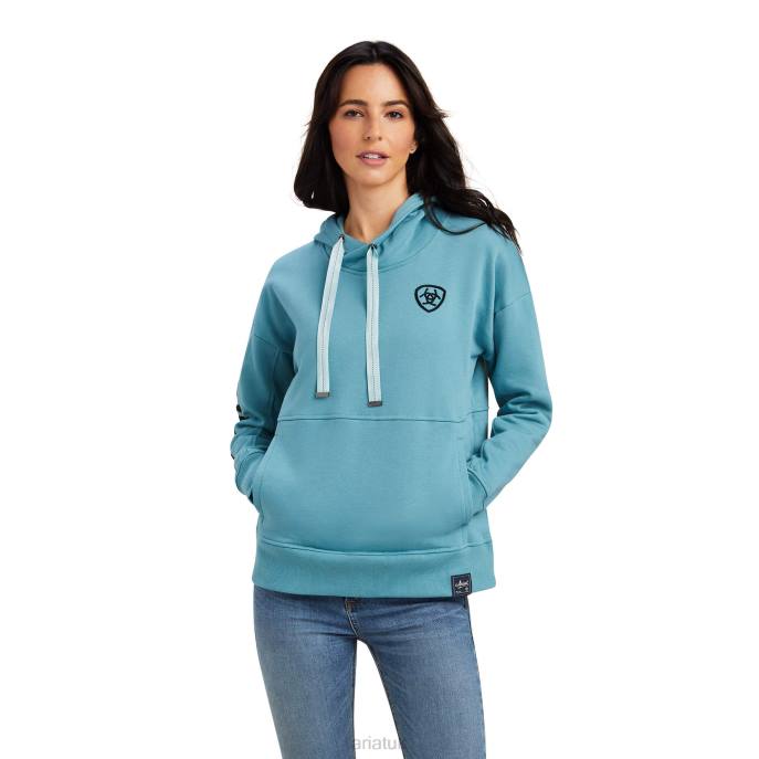 Ariat Rabere Hoodie Women D0X63395 Arctic Heather Tops