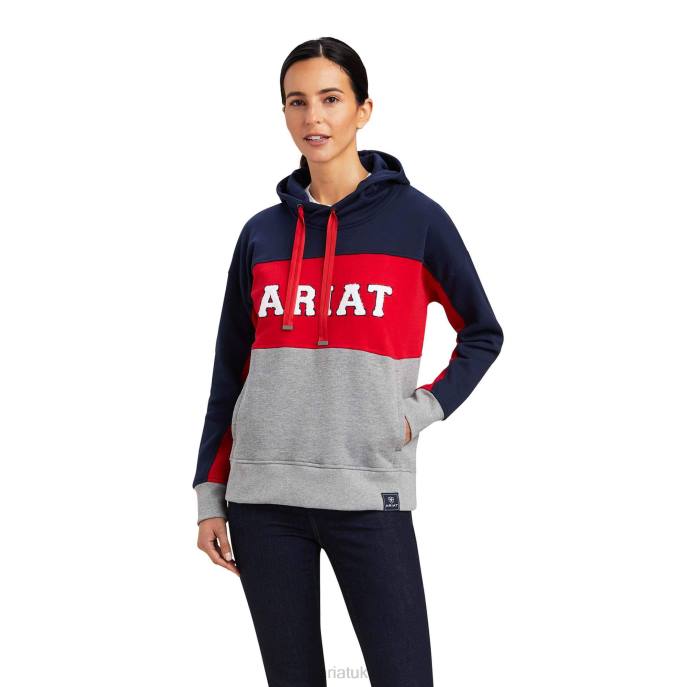 Ariat Rabere Team Hoodie Women D0X63407 Navy Tops