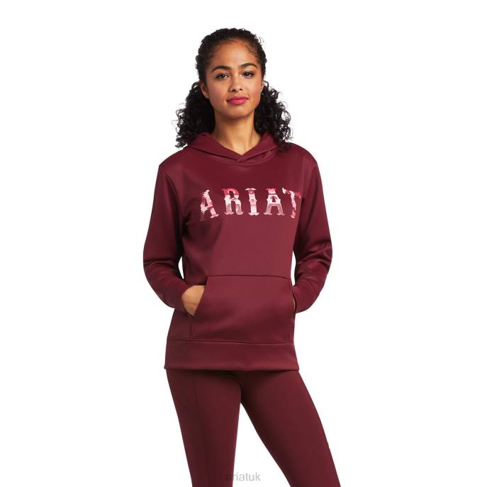 Ariat TEK Hoodie Women D0X63435 Zinfandel Tops