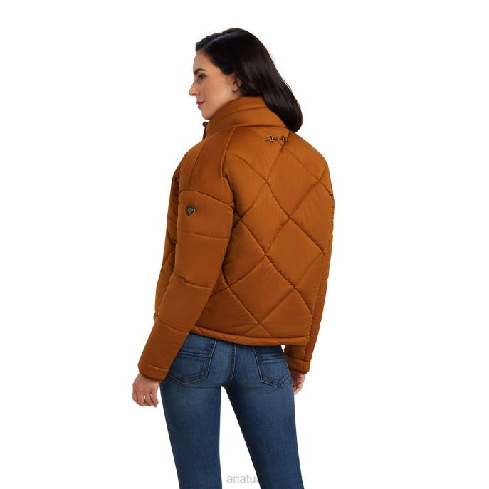 Ariat Adena Insulated Jacket Women D0X63646 Chestnut Tops