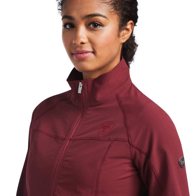 Ariat Agile Softshell Jacket Women D0X63487 Zinfandel Tops