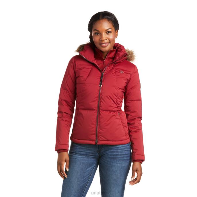 Ariat Altitude Down Jacket Women D0X63614 Rhubarb Tops