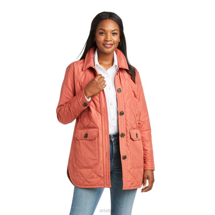 Ariat Belmont Shirt Jacket Women D0X63578 Marsala Tops