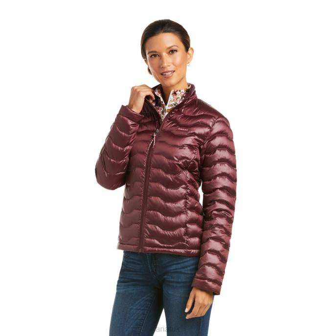 Ariat Ideal 3.0 Down Jacket Women D0X63497 Iridescent Windsor Wine Tops
