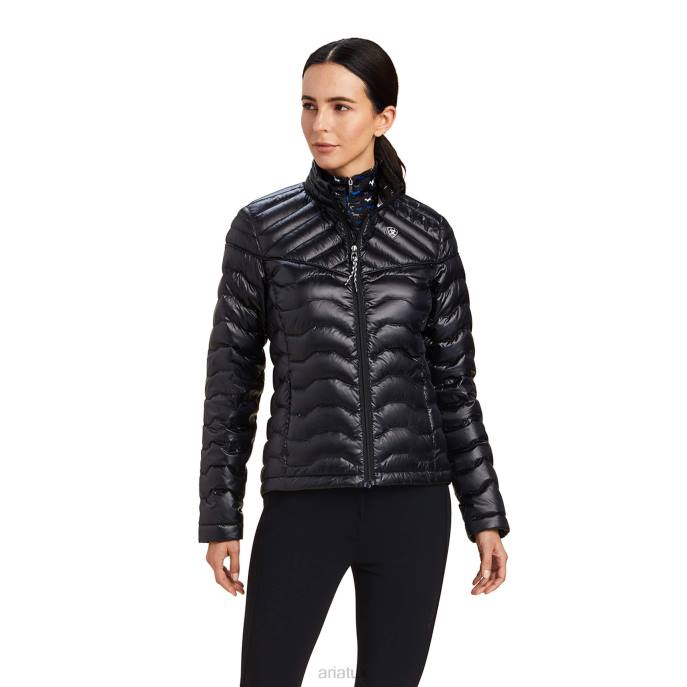 Ariat Ideal Down Jacket Women D0X63544 Ir Black Tops