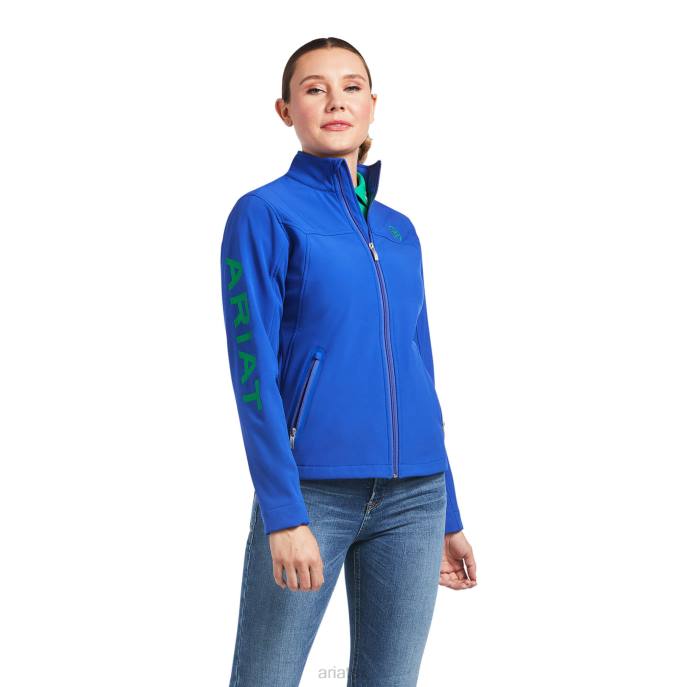 Ariat New Team Softshell Jacket Women D0X63494 Mazarine Blue Tops