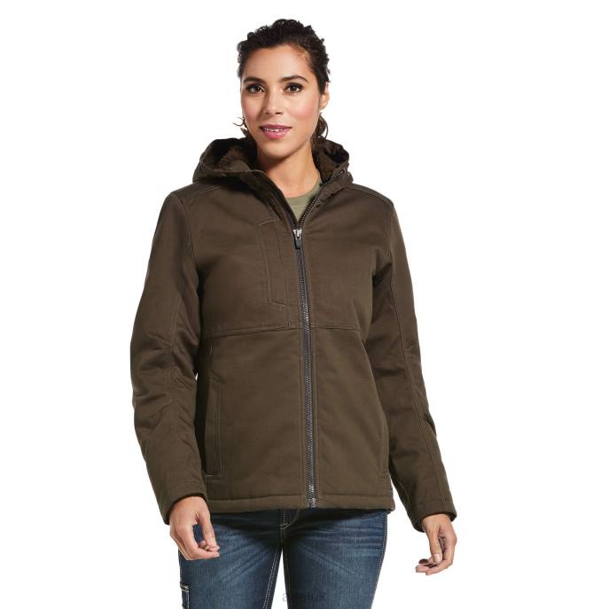 Ariat Rebar DuraCanvas Insulated Jacket Women D0X63572 Wren Tops