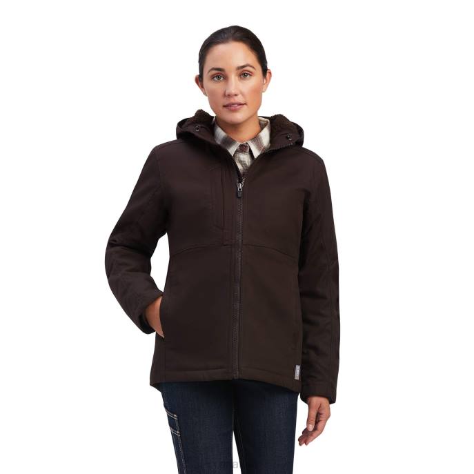 Ariat Rebar DuraCanvas Insulated Jacket Women D0X63588 Mole Tops