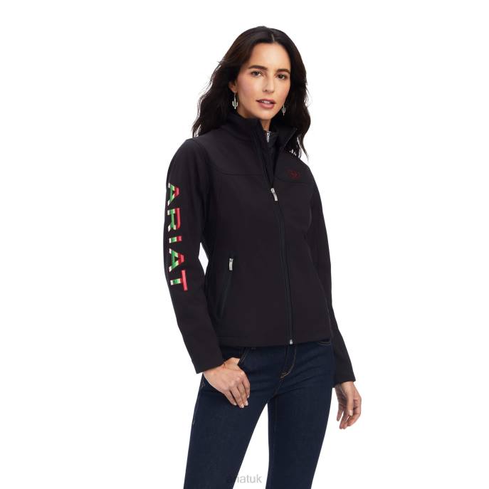 Ariat Rosas Team Softshell Jacket Women D0X63523 Black Tops