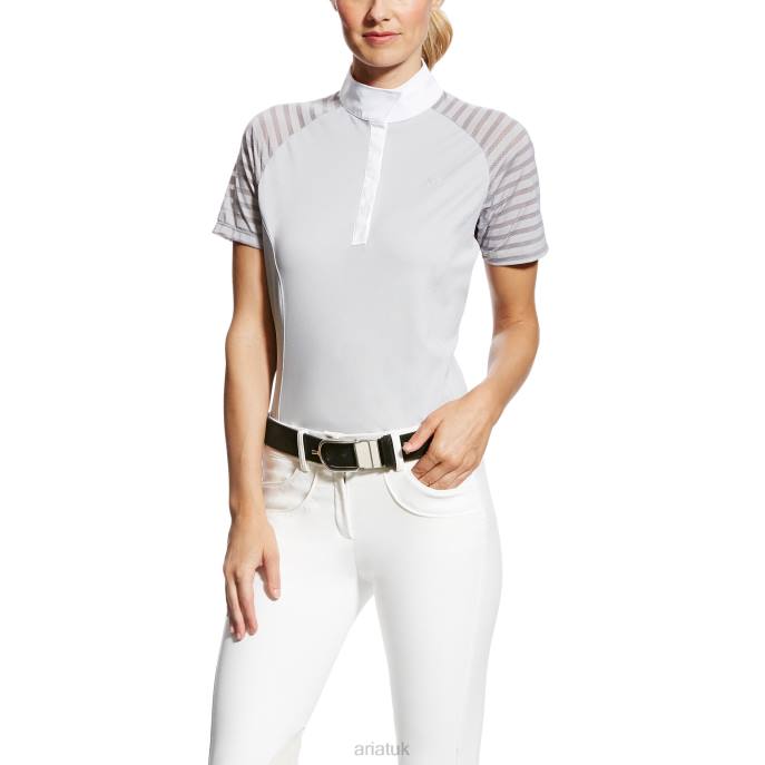 Ariat Aptos Vent Show Shirt Women D0X63693 Gray Tops