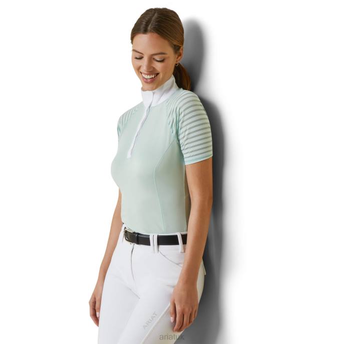 Ariat Aptos Vent Show Shirt Women D0X63699 Aqua Foam Tops