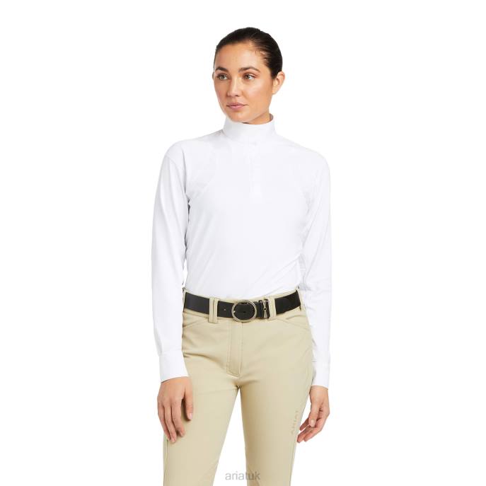 Ariat Auburn Show Shirt Women D0X63703 White Tops