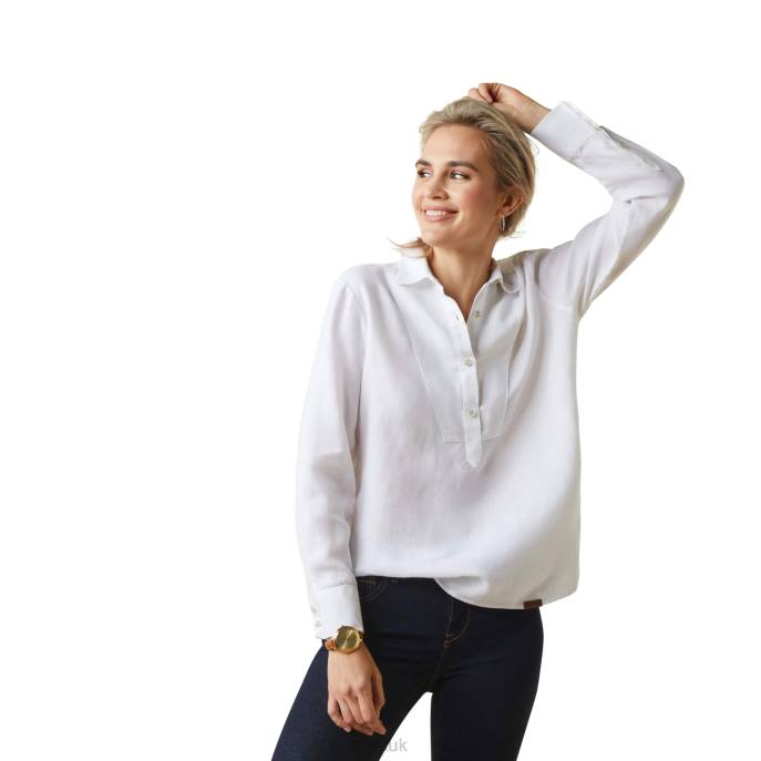 Ariat Cazadero Blouse Women D0X62761 White Tops