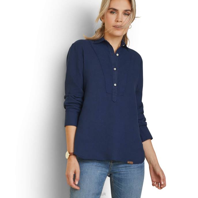 Ariat Cazadero Blouse Women D0X62791 Navy Tops