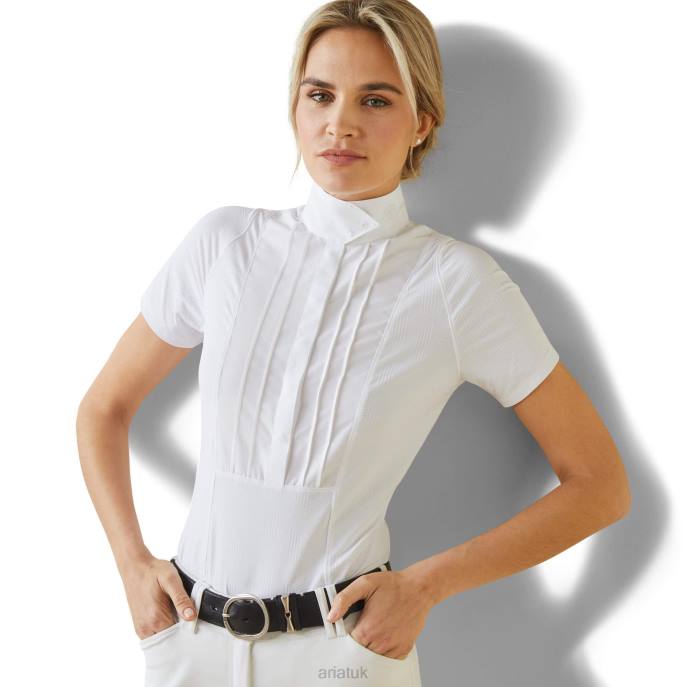 Ariat Luxe Show Shirt Women D0X63694 White Tops