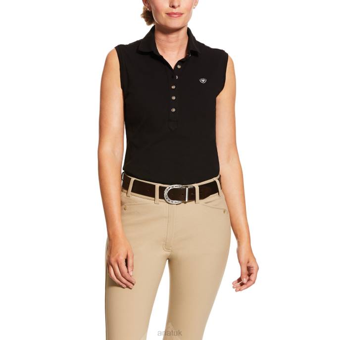 Ariat Prix 2.0 Polo Women D0X63250 Black Tops