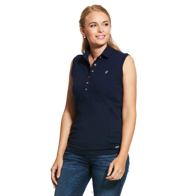 Ariat Prix 2.0 Polo Women D0X63257 Navy Tops