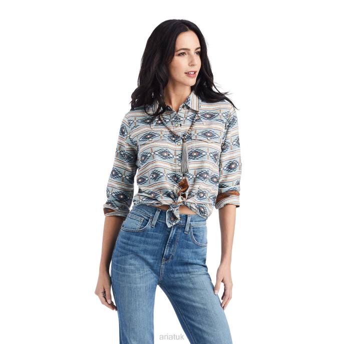 Ariat REAL Creekside Shirt Women D0X62981 Creekside Jacquard Tops