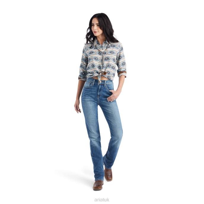 Ariat REAL Creekside Shirt Women D0X62981 Creekside Jacquard Tops
