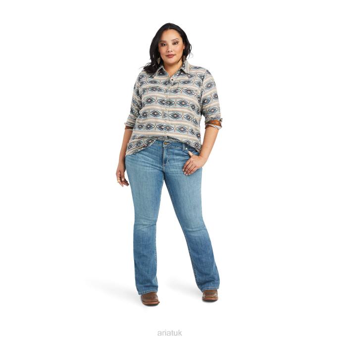 Ariat REAL Creekside Shirt Women D0X62981 Creekside Jacquard Tops