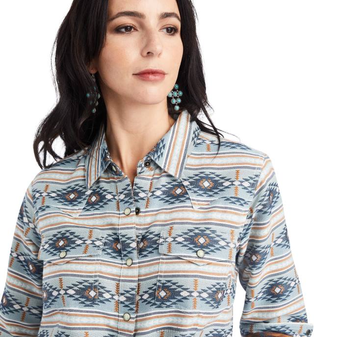 Ariat REAL Creekside Shirt Women D0X62981 Creekside Jacquard Tops