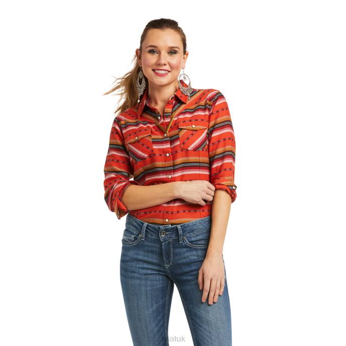 Ariat REAL Shirt Women D0X63158 Oasis Serape Tops
