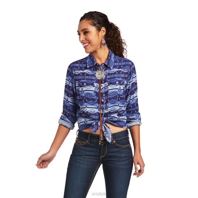 Ariat REAL Shirt Women D0X63194 Oceanic Tops