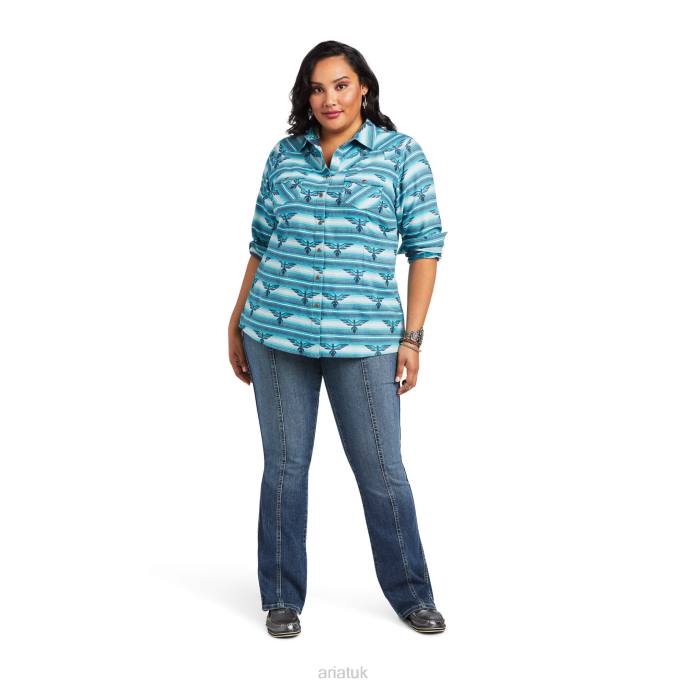 Ariat REAL Wild Thunderbird Shirt Women D0X63174 Wild Thunderbird Jacquard Tops