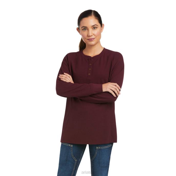 Ariat Rebar Thermal Women D0X62975 Malbec Tops