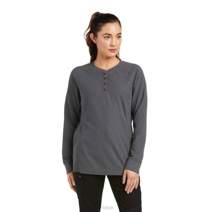 Ariat Rebar Thermal Women D0X63124 Rebar Gray Tops