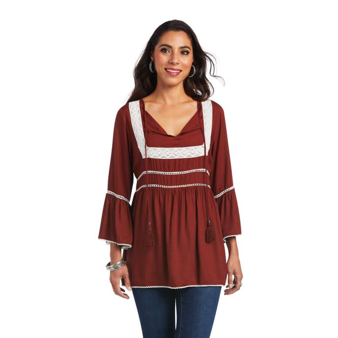 Ariat San Felipe Tunic Women D0X63202 Roasted Russet Tops