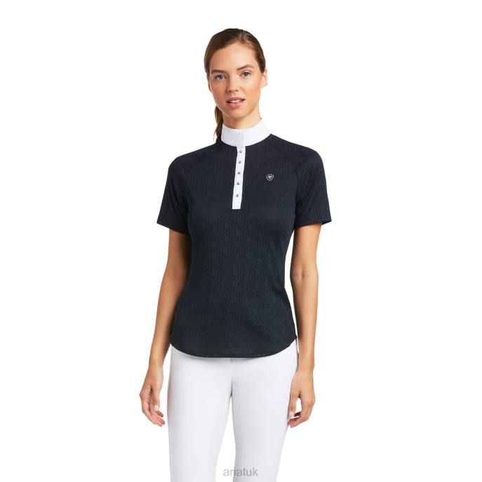 Ariat Showstopper Show Shirt Women D0X63687 Show Navy Tops
