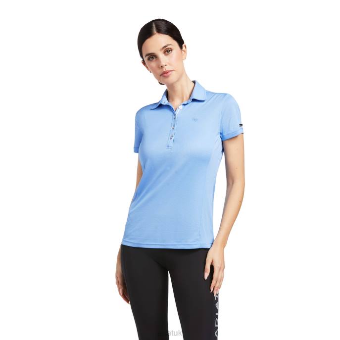 Ariat Talent Polo Women D0X63135 Reykjavik Blue Tops