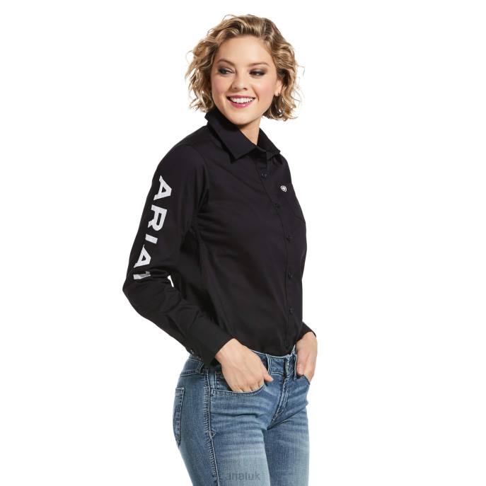 Ariat Team Kirby Stretch Shirt Women D0X62777 Black Tops