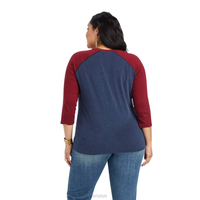 Ariat Thunderbird Chimayo Women D0X63096 Navy Heather/Rubiyat Tops