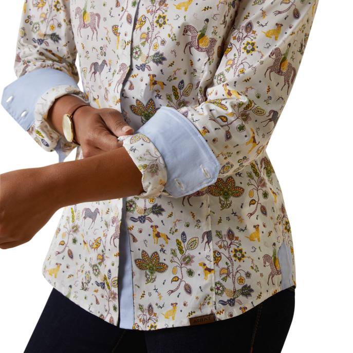 Ariat Tomales Shirt Women D0X63100 Folkore Print Tops